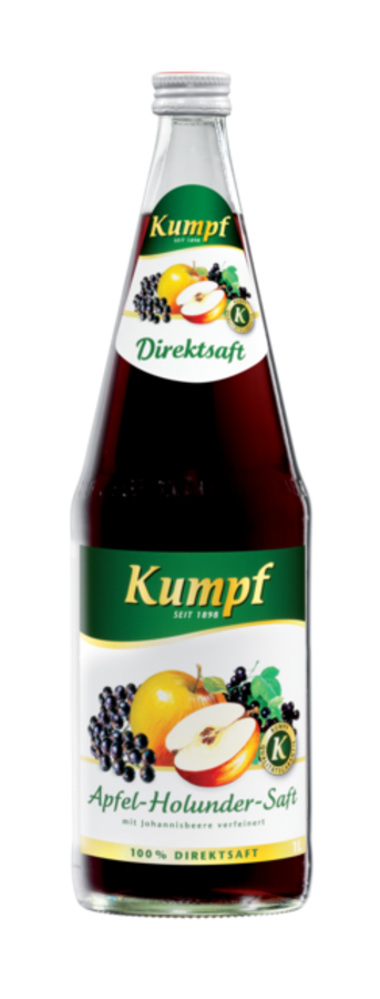 Flaschenabbildung: Kumpf Apfel-Holunder-Saft