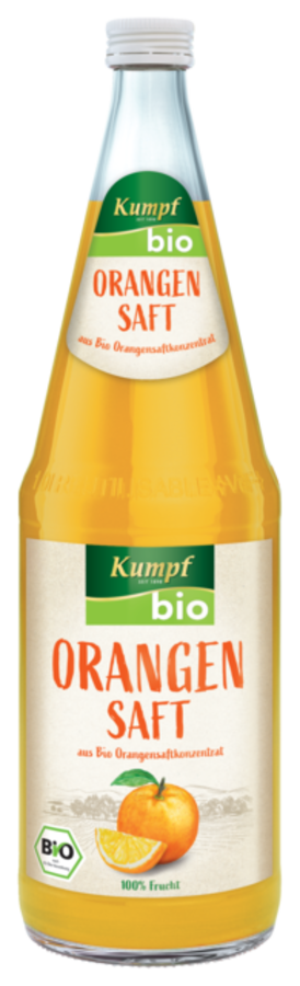 Flaschenabbildung: Kumpf Bio Orangensaft