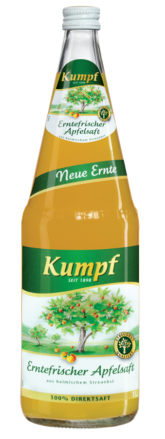 Flaschenabbildung: Kumpf Erntefrischer Apfelsaft