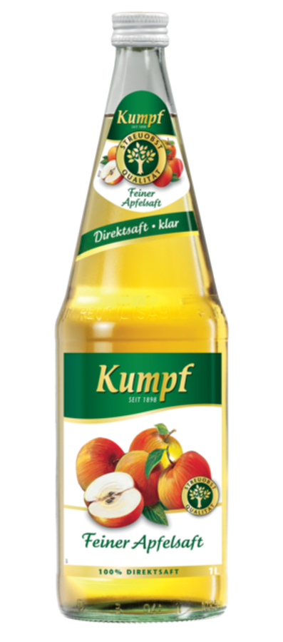 Flaschenabbildung: Kumpf Feiner Apfelsaft