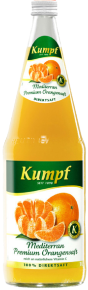 Flaschenabbildung: Kumpf Mediterran Premium Orangensaft 