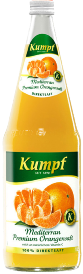 Flaschenabbildung: Kumpf Mediterran Premium Orangensaft 