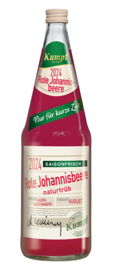 Flaschenabbildung: Kumpf Saisonfrisch Rote Johannisbeere